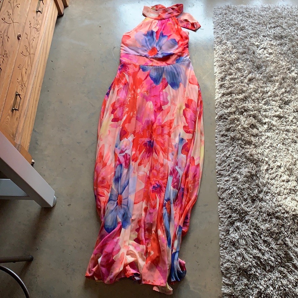 Eliza J Pink Poppy Maxi Dress